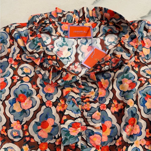 LA DoubleJ Long And Sassy Dress Size Large Matisse Silk NWT - Picture 7 of 15